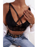 Top lace noir
