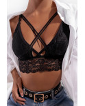 Top lace noir