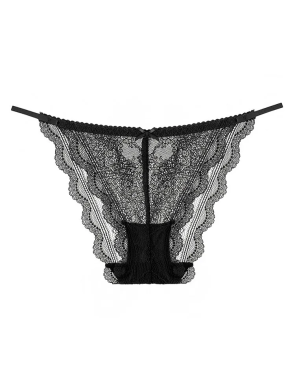 Tanga dentelle noir