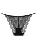Tanga dentelle noir