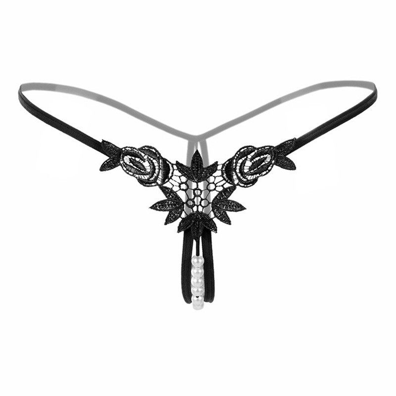 String noir et perle