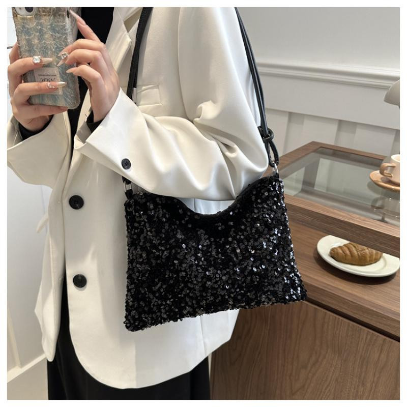 Sac noir sequin