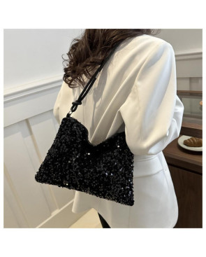Sac noir sequin