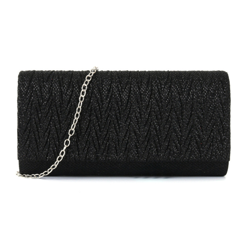 Pochette noir paillette
