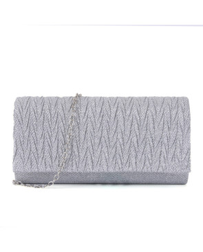 Pochette argent paillette