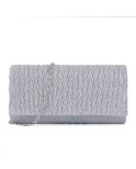Pochette argent paillette