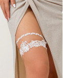 Jarretieres dentelle blanc