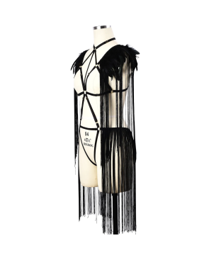 Harnais frange et plumes