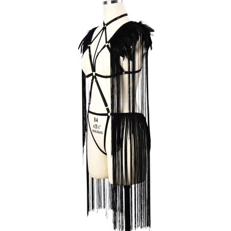 Harnais frange et plumes