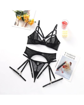 Ensemble en resille 3 pieces
