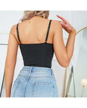 Bustier rose noir