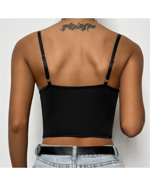 Bustier dentelle fine a lanieres