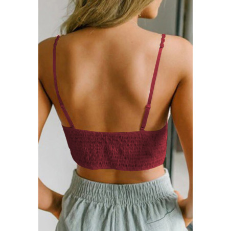 Bralette en dentelle bordeaux sunrise to sunset