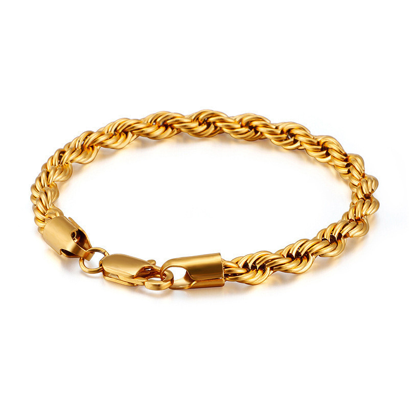 Bracelet Gold Acier Inoxydable