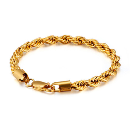 Bracelet Gold Acier Inoxydable