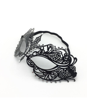 Masque noir avec élastique