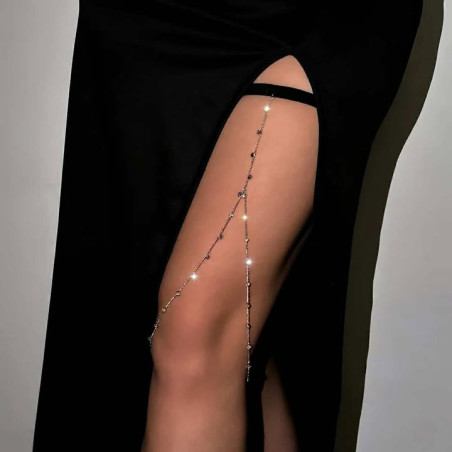 Chaine de Cuisse Brillant Gold