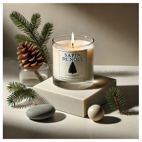 Bougie sapin de noel