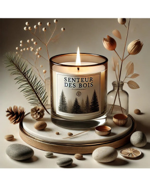Bougie senteur des bois