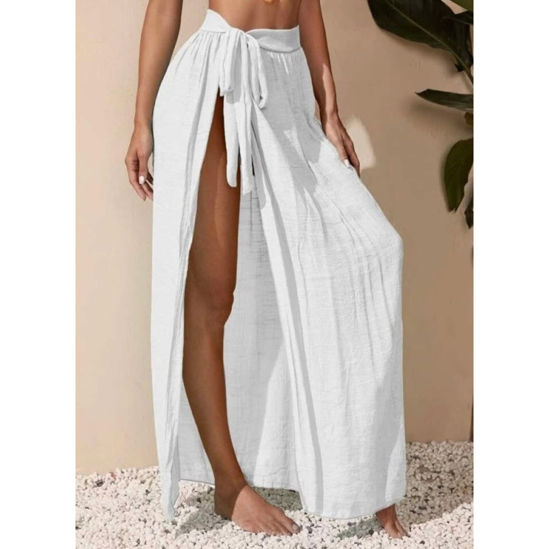 Jupe de plage blanche