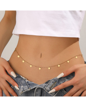 Chaine de ventre acier inoxydable Gold