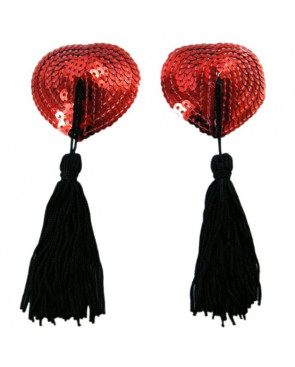 Cache rouge pompon