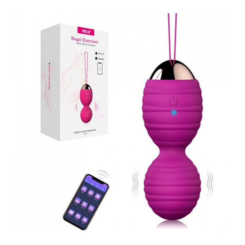 Boules Geisha Vibro X avec smartphone