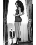 Mini robe nuisette CR4006 - Noir